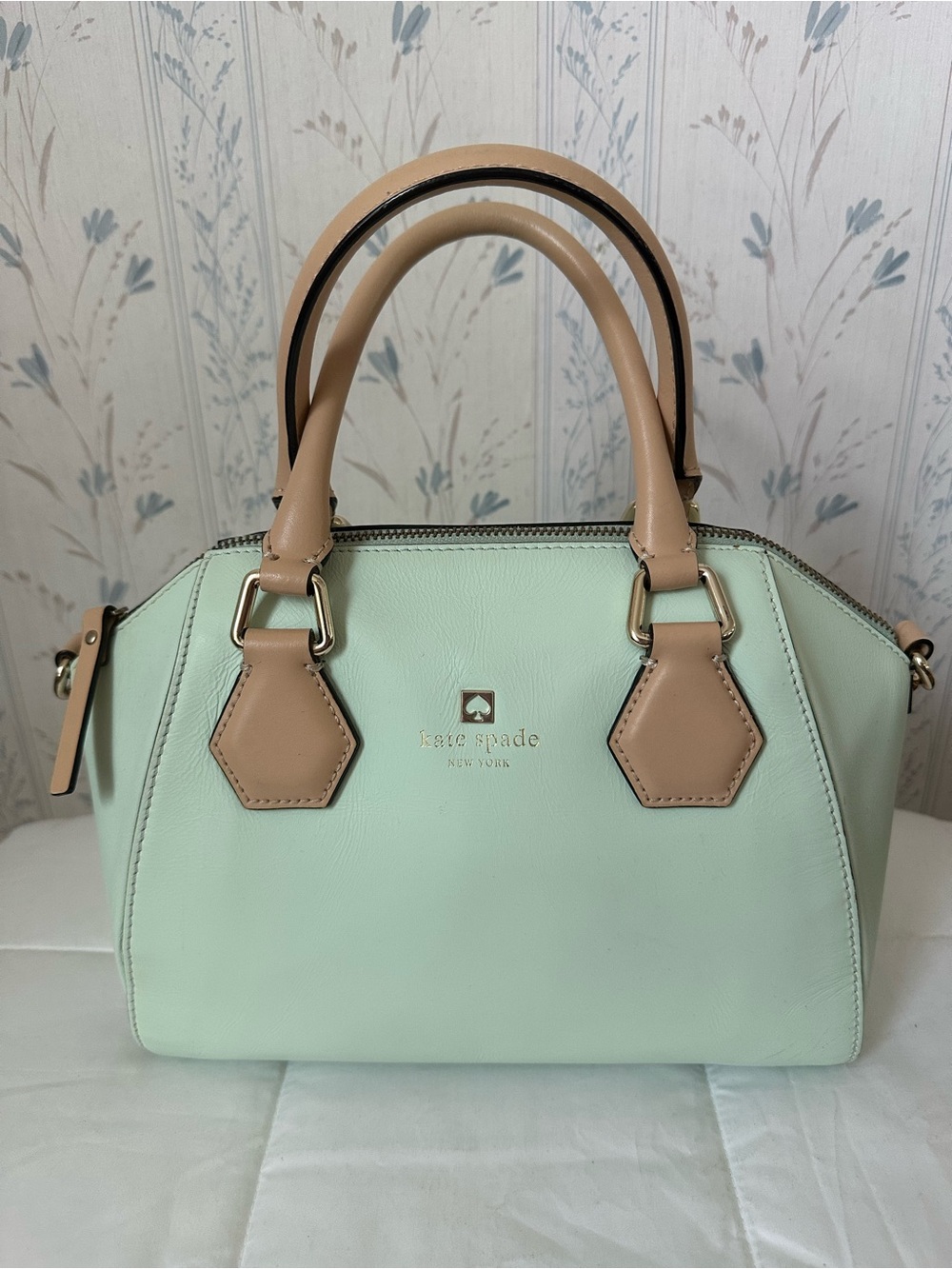 Kate Spade Mint Green Leather Satchel